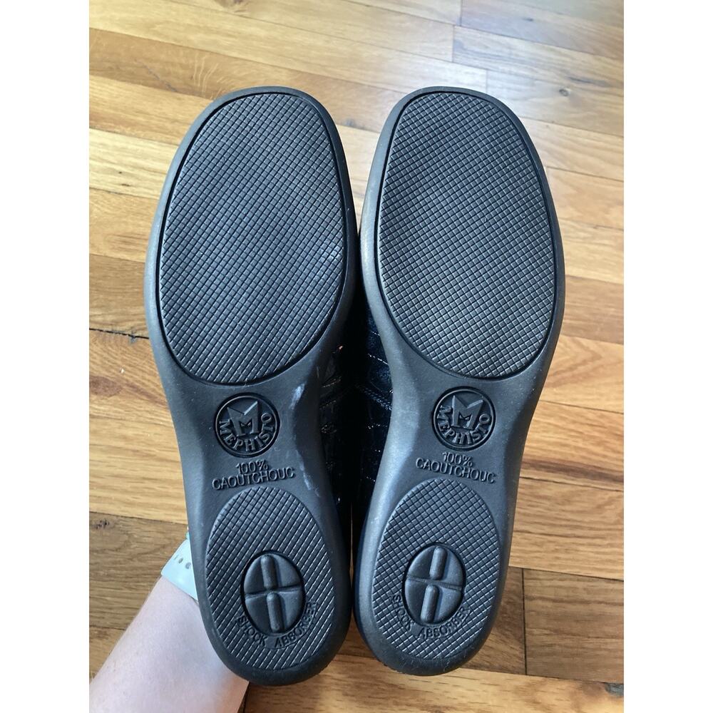 Mephisto Cool-Air Black Patent Leather Croc Loafers Slip On Shoes Women's 8 - Picture 6 of 8